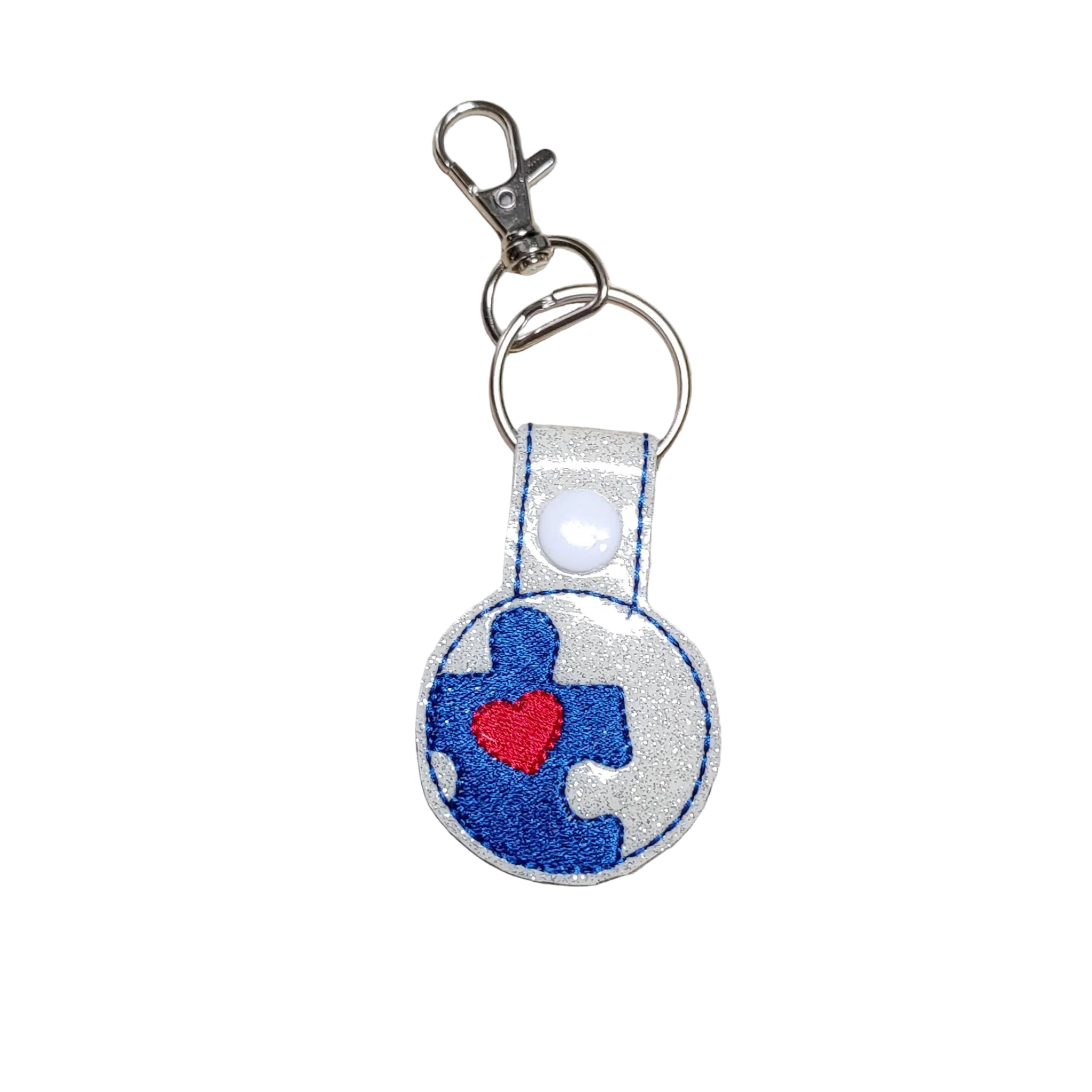 Round Autism Key Chain