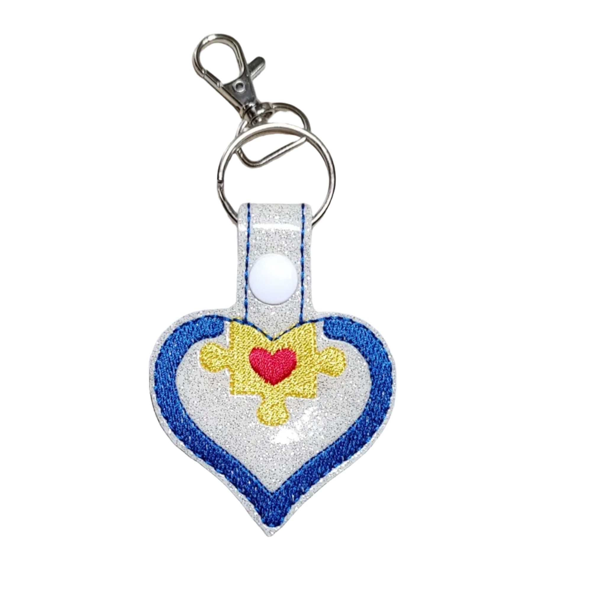Heart Autism Key Chain
