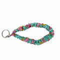 Teal Floral Scrunchie Wristlet