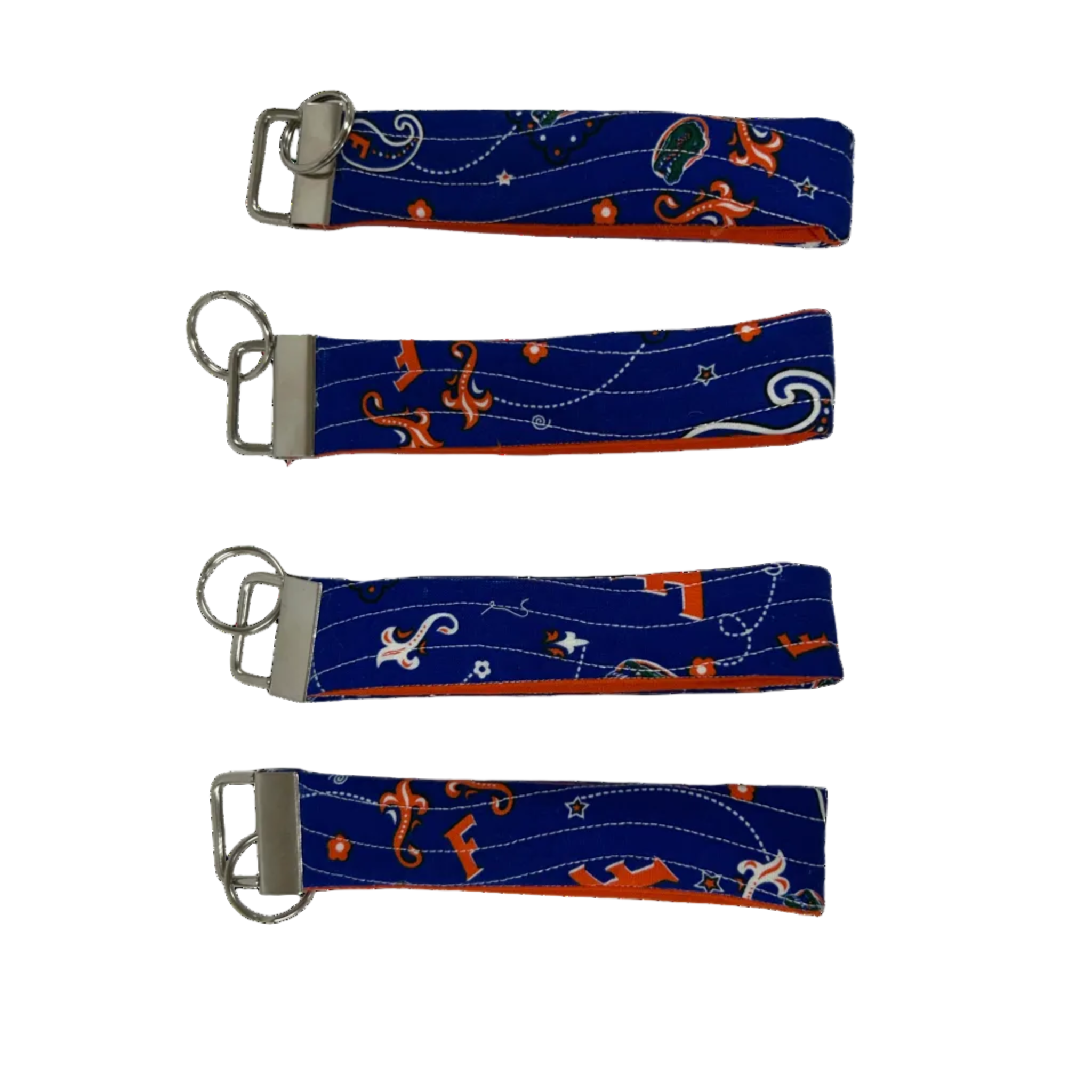 Blue and Orange Wristlet
